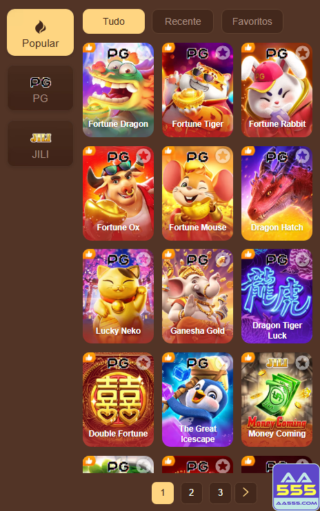 Jogos Certificados aa555.com