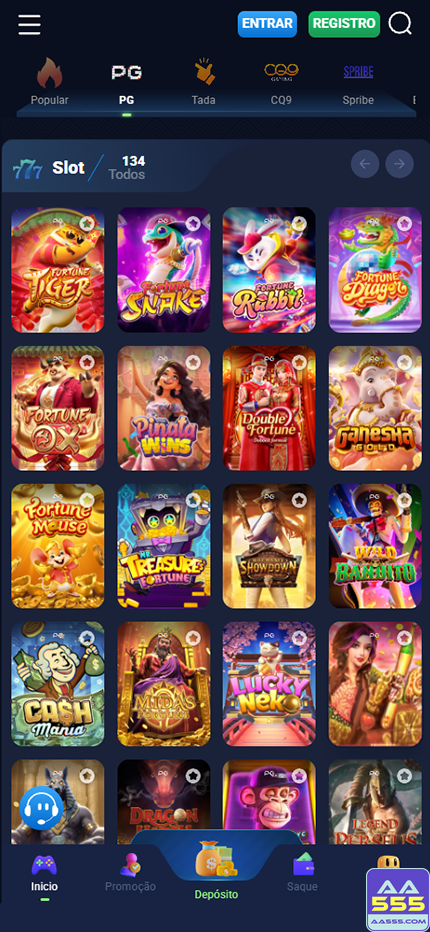 Prêmios Jogos aa555.com